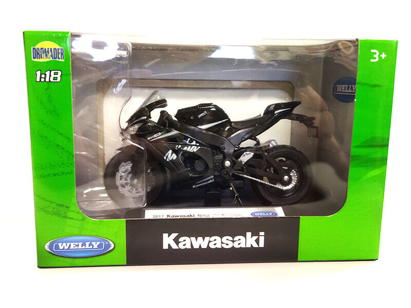 Welly Motocykl Kawasaki 2017 Ninja ZX-10RR 1:18 Black